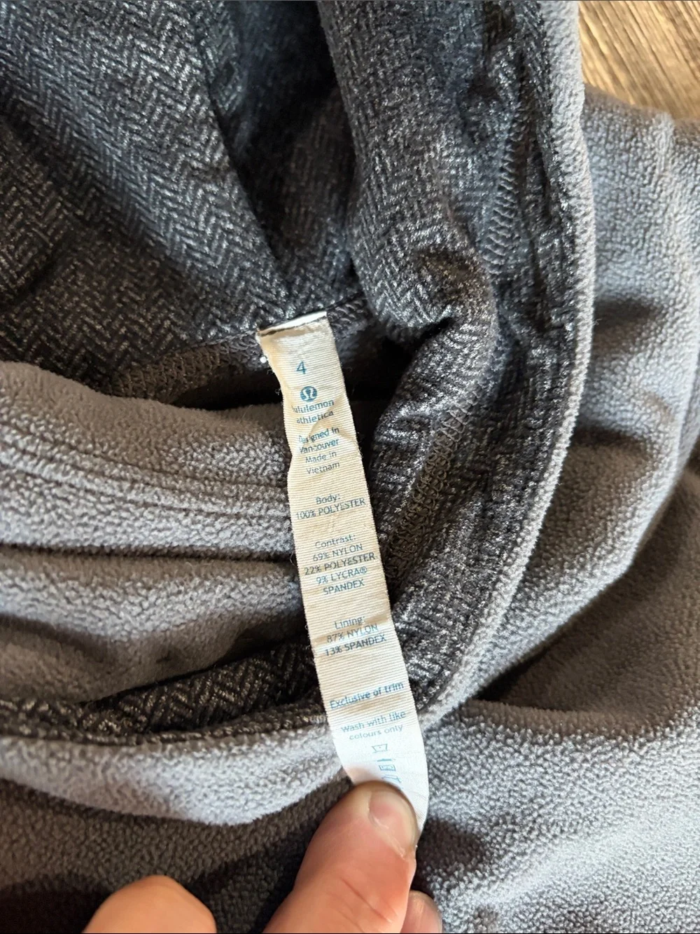 lululemon athletica women’s Hooded Zip-Up Sweater in Gray
